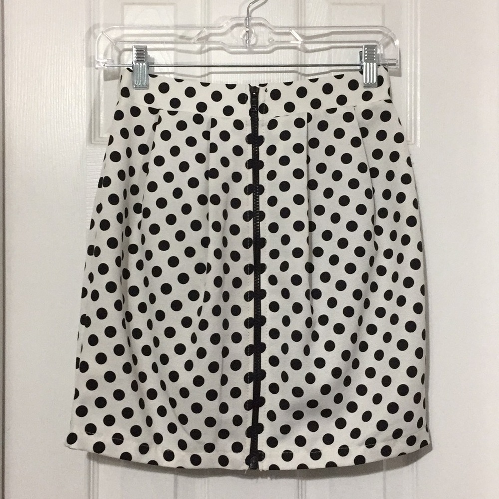 🛎Painted Threads polka dot mini skirt small (O)